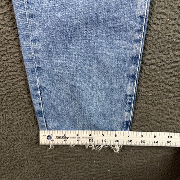 AG Ex-Boyfriend Jeans Womens 28R Blue Slouchy Slim AG-ED Denim Distressed Japan - Picture 16 of 16